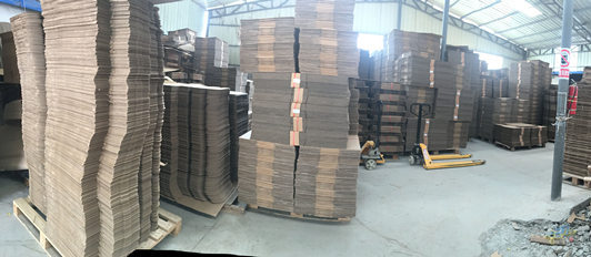 瓦楞紙(zhǐ)箱生産